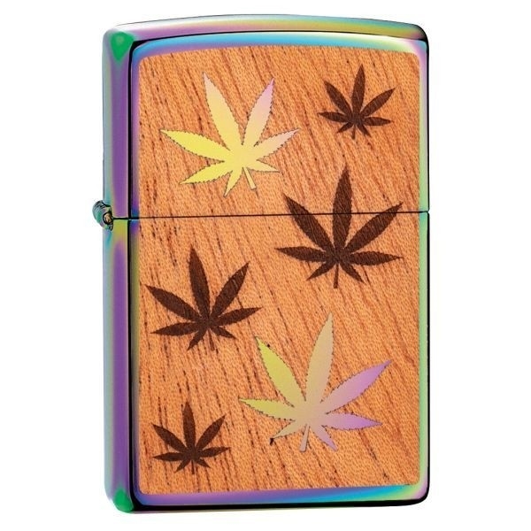 det tvivler jeg på Fremmedgøre afslappet Zippo Lighter Woodchuck Leaves Cannabis – Buy one, Plant one