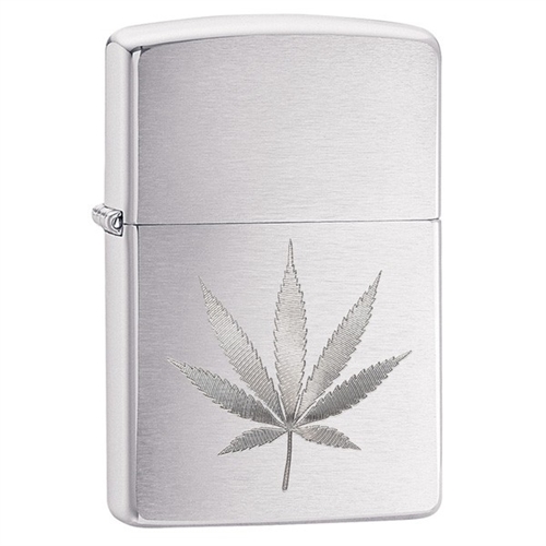Zippo Lighter Classic Cannabis Leaf Design